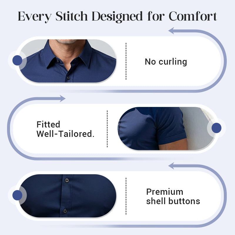 ✨ Men's Non-Iron Shirts – Wrinkle-Free, Comfortable All Day & Perfect for Business or Casual 👕